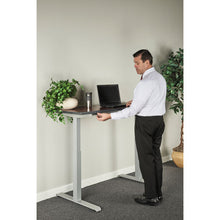 Load image into Gallery viewer, Alera® wholesale. 2-stage Electric Adjustable Table Base, 27.5&quot; To 47.2&quot; High, Gray. HSD Wholesale: Janitorial Supplies, Breakroom Supplies, Office Supplies.