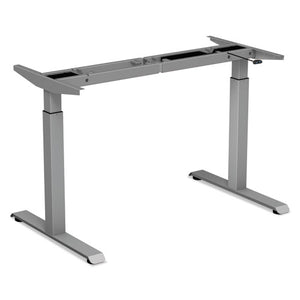 Alera® wholesale. 2-stage Electric Adjustable Table Base, 27.5" To 47.2" High, Gray. HSD Wholesale: Janitorial Supplies, Breakroom Supplies, Office Supplies.