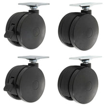 Load image into Gallery viewer, Alera® wholesale. Casters For Height-adjustable Table Bases, Black, 4-set. HSD Wholesale: Janitorial Supplies, Breakroom Supplies, Office Supplies.