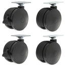 Alera® wholesale. Casters For Height-adjustable Table Bases, Black, 4-set. HSD Wholesale: Janitorial Supplies, Breakroom Supplies, Office Supplies.