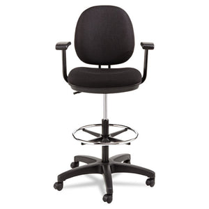 Alera® wholesale. Alera Interval Series Swivel Task Stool, 33.26" Seat Height, Supports Up To 275 Lbs, Black Seat-black Back, Black Base. HSD Wholesale: Janitorial Supplies, Breakroom Supplies, Office Supplies.