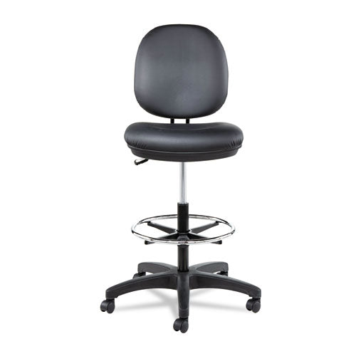 Alera® wholesale. Alera Interval Series Swivel Task Stool, 33.26" Seat Height, Supports Up To 275 Lbs, Black Seat-black Back, Black Base. HSD Wholesale: Janitorial Supplies, Breakroom Supplies, Office Supplies.