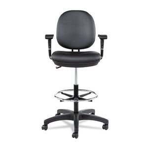 Alera® wholesale. Alera Interval Series Swivel Task Stool, 33.26" Seat Height, Supports Up To 275 Lbs, Black Seat-black Back, Black Base. HSD Wholesale: Janitorial Supplies, Breakroom Supplies, Office Supplies.