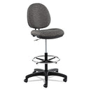 Alera® wholesale. Alera Interval Series Swivel Task Stool, 33.26" Seat Height, Supports Up To 275 Lbs, Graphite Gray Seat-back, Black Base. HSD Wholesale: Janitorial Supplies, Breakroom Supplies, Office Supplies.