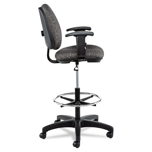 Alera® wholesale. Alera Interval Series Swivel Task Stool, 33.26" Seat Height, Supports Up To 275 Lbs, Graphite Gray Seat-back, Black Base. HSD Wholesale: Janitorial Supplies, Breakroom Supplies, Office Supplies.