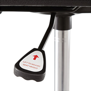 Alera® wholesale. Alera Interval Series Swivel Task Stool, 33.26" Seat Height, Supports Up To 275 Lbs, Graphite Gray Seat-back, Black Base. HSD Wholesale: Janitorial Supplies, Breakroom Supplies, Office Supplies.