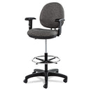 Alera® wholesale. Alera Interval Series Swivel Task Stool, 33.26" Seat Height, Supports Up To 275 Lbs, Graphite Gray Seat-back, Black Base. HSD Wholesale: Janitorial Supplies, Breakroom Supplies, Office Supplies.