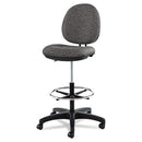 Alera® wholesale. Alera Interval Series Swivel Task Stool, 33.26" Seat Height, Supports Up To 275 Lbs, Graphite Gray Seat-back, Black Base. HSD Wholesale: Janitorial Supplies, Breakroom Supplies, Office Supplies.