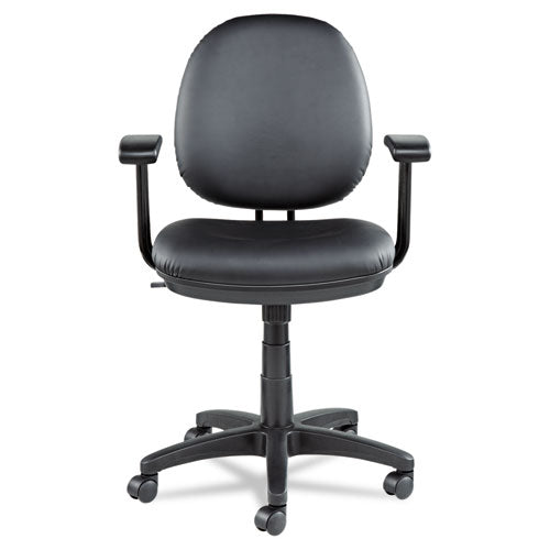 Alera® wholesale. Alera Interval Series Swivel-tilt Bonded Leather Task Chair, Supports Up To 275 Lbs, Black Seat-black Back, Black Base. HSD Wholesale: Janitorial Supplies, Breakroom Supplies, Office Supplies.
