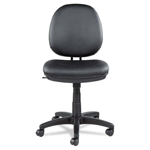 Alera® wholesale. Alera Interval Series Swivel-tilt Bonded Leather Task Chair, Supports Up To 275 Lbs, Black Seat-black Back, Black Base. HSD Wholesale: Janitorial Supplies, Breakroom Supplies, Office Supplies.