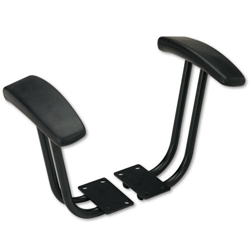 Alera® wholesale. Alera Fixed T-arms For Interval And Essentia Series Chairs And Stools, Black. HSD Wholesale: Janitorial Supplies, Breakroom Supplies, Office Supplies.