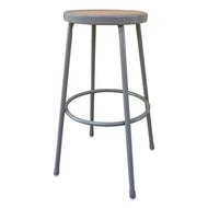 Alera® wholesale. Industrial Metal Shop Stool, 30.24