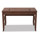 Alera® wholesale. Sit-to-stand Table Desk, 47.25" X 23.63" X 29.5" To 43.75", Modern Walnut. HSD Wholesale: Janitorial Supplies, Breakroom Supplies, Office Supplies.
