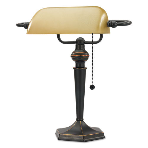 Alera® wholesale. Traditional Banker's Lamp, 10"w X 13.38"d X 16"h, Antique Bronze. HSD Wholesale: Janitorial Supplies, Breakroom Supplies, Office Supplies.