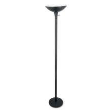 Load image into Gallery viewer, Alera® wholesale. Torchier Floor Lamp, 12.5&quot;w X 12.5&quot;d X 72&quot;h, Matte Black. HSD Wholesale: Janitorial Supplies, Breakroom Supplies, Office Supplies.