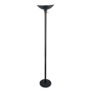 Alera® wholesale. Torchier Floor Lamp, 12.5"w X 12.5"d X 72"h, Matte Black. HSD Wholesale: Janitorial Supplies, Breakroom Supplies, Office Supplies.