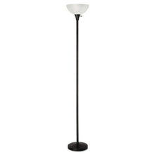 Load image into Gallery viewer, Alera® wholesale. Floor Lamp, 71&quot; High, Translucent Plastic Shade, 11.25&quot;w X 11.25&quot;d X 71&quot;h, Matte Black. HSD Wholesale: Janitorial Supplies, Breakroom Supplies, Office Supplies.
