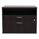Alera® wholesale. Alera Open Office Series Low File Cabient Credenza, 29.5w X 19.13d X 22.88h, Espresso. HSD Wholesale: Janitorial Supplies, Breakroom Supplies, Office Supplies.