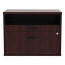 Alera® wholesale. Alera Open Office Series Low File Cabient Credenza, 29.5w X 19.13d X 22.88h, Mahogany. HSD Wholesale: Janitorial Supplies, Breakroom Supplies, Office Supplies.