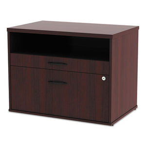 Alera® wholesale. Alera Open Office Series Low File Cabient Credenza, 29.5w X 19.13d X 22.88h, Mahogany. HSD Wholesale: Janitorial Supplies, Breakroom Supplies, Office Supplies.