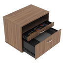 Alera® wholesale. Alera Open Office Series Low File Cabinet Credenza, 29.5w X19.13d X 22.88h,walnut. HSD Wholesale: Janitorial Supplies, Breakroom Supplies, Office Supplies.