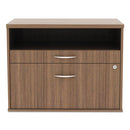 Alera® wholesale. Alera Open Office Series Low File Cabinet Credenza, 29.5w X19.13d X 22.88h,walnut. HSD Wholesale: Janitorial Supplies, Breakroom Supplies, Office Supplies.