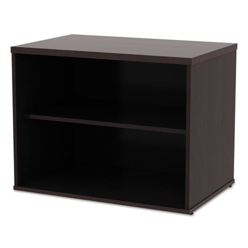 Alera® wholesale. Alera Open Office Low Storage Cab Cred, 29 1-2w X 19 1-8d X 22 7-8h, Espresso. HSD Wholesale: Janitorial Supplies, Breakroom Supplies, Office Supplies.