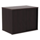 Alera® wholesale. Alera Open Office Low Storage Cab Cred, 29 1-2w X 19 1-8d X 22 7-8h, Espresso. HSD Wholesale: Janitorial Supplies, Breakroom Supplies, Office Supplies.