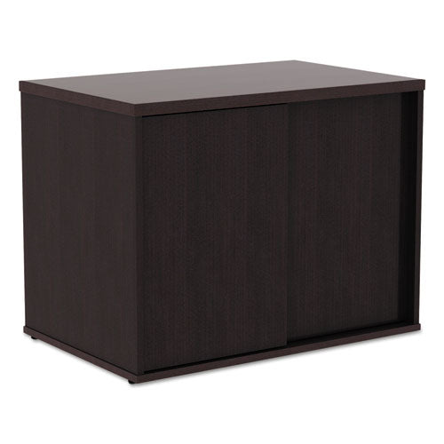 Alera® wholesale. Alera Open Office Low Storage Cab Cred, 29 1-2w X 19 1-8d X 22 7-8h, Espresso. HSD Wholesale: Janitorial Supplies, Breakroom Supplies, Office Supplies.