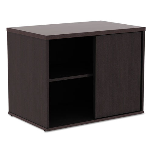 Alera® wholesale. Alera Open Office Low Storage Cab Cred, 29 1-2w X 19 1-8d X 22 7-8h, Espresso. HSD Wholesale: Janitorial Supplies, Breakroom Supplies, Office Supplies.