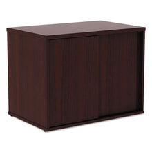 Load image into Gallery viewer, Alera® wholesale. Alera Open Office Low Storage Cab Cred, 29 1-2w X 19 1-8d X 22 7-8h, Mahogany. HSD Wholesale: Janitorial Supplies, Breakroom Supplies, Office Supplies.