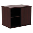 Alera® wholesale. Alera Open Office Low Storage Cab Cred, 29 1-2w X 19 1-8d X 22 7-8h, Mahogany. HSD Wholesale: Janitorial Supplies, Breakroom Supplies, Office Supplies.