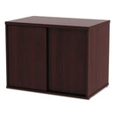 Alera® wholesale. Alera Open Office Low Storage Cab Cred, 29 1-2w X 19 1-8d X 22 7-8h, Mahogany. HSD Wholesale: Janitorial Supplies, Breakroom Supplies, Office Supplies.