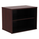 Alera® wholesale. Alera Open Office Low Storage Cab Cred, 29 1-2w X 19 1-8d X 22 7-8h, Mahogany. HSD Wholesale: Janitorial Supplies, Breakroom Supplies, Office Supplies.