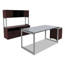 Load image into Gallery viewer, Alera® wholesale. Alera Open Office Low Storage Cab Cred, 29 1-2w X 19 1-8d X 22 7-8h, Mahogany. HSD Wholesale: Janitorial Supplies, Breakroom Supplies, Office Supplies.