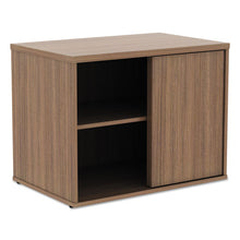 Load image into Gallery viewer, Alera® wholesale. Alera Open Office Low Storage Cabinet Credenza, 29 1-2 X 19 1-8x 22 7-8, Walnut. HSD Wholesale: Janitorial Supplies, Breakroom Supplies, Office Supplies.