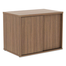 Load image into Gallery viewer, Alera® wholesale. Alera Open Office Low Storage Cabinet Credenza, 29 1-2 X 19 1-8x 22 7-8, Walnut. HSD Wholesale: Janitorial Supplies, Breakroom Supplies, Office Supplies.