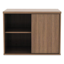 Load image into Gallery viewer, Alera® wholesale. Alera Open Office Low Storage Cabinet Credenza, 29 1-2 X 19 1-8x 22 7-8, Walnut. HSD Wholesale: Janitorial Supplies, Breakroom Supplies, Office Supplies.