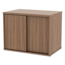 Load image into Gallery viewer, Alera® wholesale. Alera Open Office Low Storage Cabinet Credenza, 29 1-2 X 19 1-8x 22 7-8, Walnut. HSD Wholesale: Janitorial Supplies, Breakroom Supplies, Office Supplies.