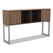 Load image into Gallery viewer, Alera® wholesale. Alera Open Office Desk Series Hutch, 59w X 15d X 36.38h, Modern Walnut. HSD Wholesale: Janitorial Supplies, Breakroom Supplies, Office Supplies.