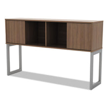 Load image into Gallery viewer, Alera® wholesale. Alera Open Office Desk Series Hutch, 59w X 15d X 36.38h, Modern Walnut. HSD Wholesale: Janitorial Supplies, Breakroom Supplies, Office Supplies.