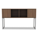 Alera® wholesale. Alera Open Office Desk Series Hutch, 59w X 15d X 36.38h, Modern Walnut. HSD Wholesale: Janitorial Supplies, Breakroom Supplies, Office Supplies.