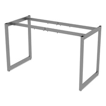 Load image into Gallery viewer, Alera® wholesale. Alera Open Office Desk Series Adjustable O-leg Desk Base, 24&quot; Deep, Silver. HSD Wholesale: Janitorial Supplies, Breakroom Supplies, Office Supplies.