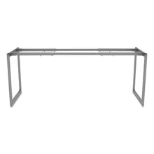 Load image into Gallery viewer, Alera® wholesale. Alera Open Office Desk Series Adjustable O-leg Desk Base, 24&quot; Deep, Silver. HSD Wholesale: Janitorial Supplies, Breakroom Supplies, Office Supplies.