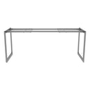 Alera® wholesale. Alera Open Office Desk Series Adjustable O-leg Desk Base, 24" Deep, Silver. HSD Wholesale: Janitorial Supplies, Breakroom Supplies, Office Supplies.