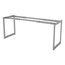 Alera® wholesale. Alera Open Office Desk Series Adjustable O-leg Desk Base, 24" Deep, Silver. HSD Wholesale: Janitorial Supplies, Breakroom Supplies, Office Supplies.