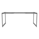 Alera® wholesale. Alera Open Office Desk Series Adjustable O-leg Desk Base, 30" Deep, Silver. HSD Wholesale: Janitorial Supplies, Breakroom Supplies, Office Supplies.