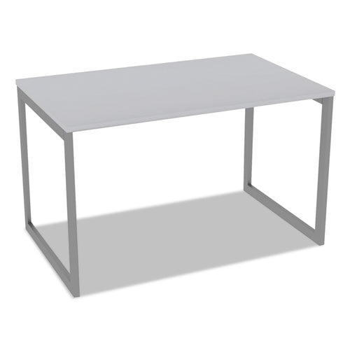 Alera® wholesale. Alera Open Office Desk Series Adjustable O-leg Desk Base, 30" Deep, Silver. HSD Wholesale: Janitorial Supplies, Breakroom Supplies, Office Supplies.