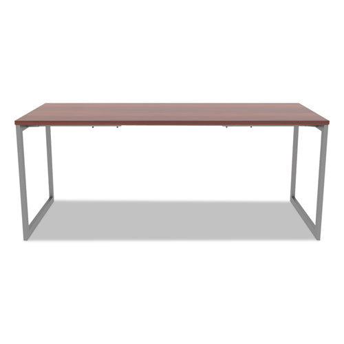 Alera® wholesale. Alera Open Office Desk Series Adjustable O-leg Desk Base, 30" Deep, Silver. HSD Wholesale: Janitorial Supplies, Breakroom Supplies, Office Supplies.