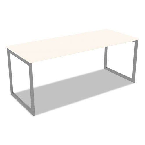 Alera® wholesale. Alera Open Office Desk Series Adjustable O-leg Desk Base, 30" Deep, Silver. HSD Wholesale: Janitorial Supplies, Breakroom Supplies, Office Supplies.